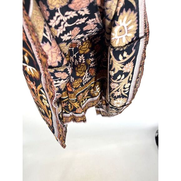 Revolve RAGA Size Medium Romper Shorts Long Sleeve Boho Cottage Peasant - Picture 6 of 13